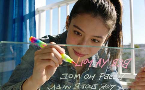 描字透光模仿签字